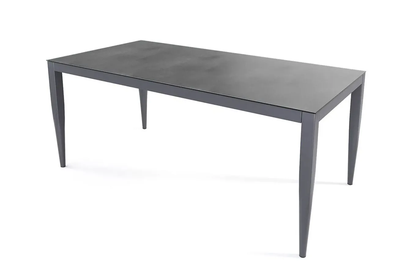 Best Styelo Garten-Essgruppe, mineralgrau/anthrazit, Alu/Keramik/Polyester, 180 x 90 cm, inkl. Kissen Garten-Essgruppen