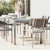 Suite Dining 8 Garten-Essgruppe, grau, Edelstahl/Textilene, ausziehbar & stapelbar, witterungsbeständig, inkl. Kissen & Polster Garten-Essgruppen|Edelstahl-Gartenmöbel