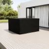 Discount Abdeckhaube für Garten-Essgruppen, schwarz, Ripstop-Gewebe/Polyester, 165 x 180 x 75 cm, wasserabweisend, UV-Schutz Schutzhüllen