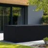 Clearance Abdeckhaube für Garten-Essgruppen, schwarz, Ripstop-Gewebe/Polyester, 305 x 180 x 80 cm, wasserabweisend, UV-Schutz Schutzhüllen