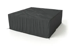 Hot Abdeckhaube für Gartenlounge, schwarz, Polyester, TPU 420D Ripstop-Gewebe, 208 x 210 x 60 cm, mit Kordelzug Schutzhüllen