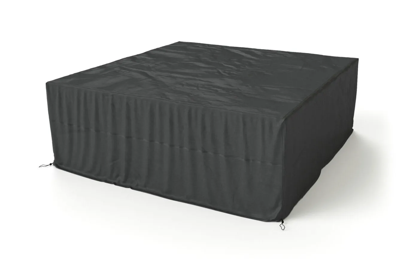 Hot Abdeckhaube für Gartenlounge, schwarz, Polyester, TPU 420D Ripstop-Gewebe, 208 x 210 x 60 cm, mit Kordelzug Schutzhüllen
