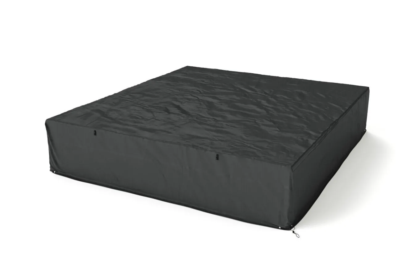 New Abdeckhaube für Gartenlounges, schwarz, Ripstop-Gewebe/Polyester, 397 x 373 x 56 cm, wasserabweisend, UV-Schutz Schutzhüllen