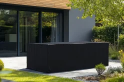 Sale Abdeckhaube für Gartenlounge, schwarz, Polyester, TPU 420D Ripstop-Gewebe, 230 x 151 x 63 cm, mit Reißverschluss und Kordelzug Schutzhüllen