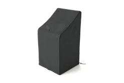 Outlet Abdeckhaube für Stapelstühle, schwarz, Polyester, TPU 420D Ripstop-Gewebe, 75 x 105 x 88/125 cm, mit Zugband Schutzhüllen