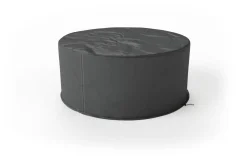Hot Abdeckhaube für Tische, schwarz, Ripstop-Gewebe/Polyester, Ø170 x 74 cm, wasserabweisend, UV-Schutz Schutzhüllen