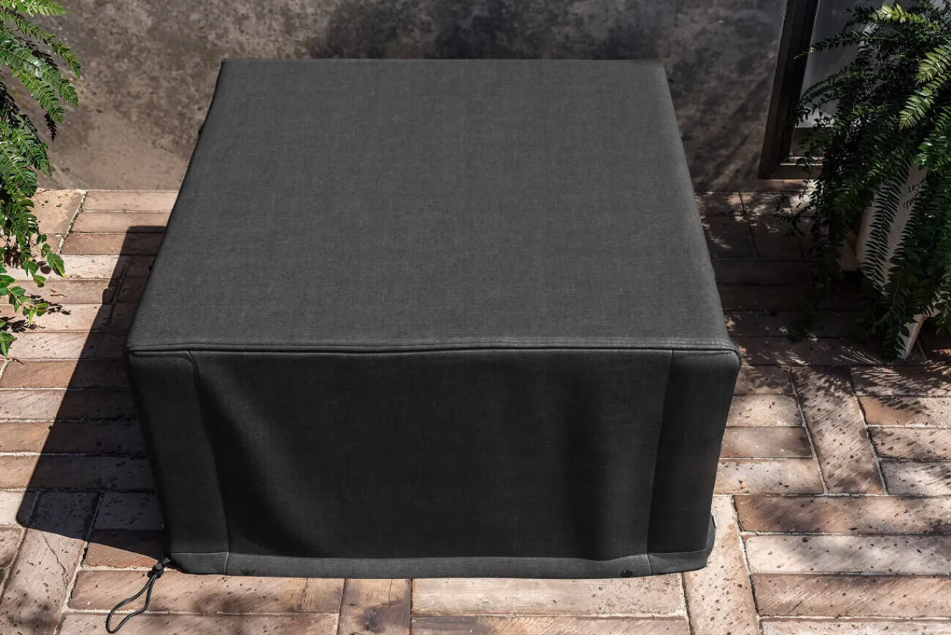 Hot Abdeckhaube, schwarz, Polyester, TPU 420D Ripstop-Gewebe, 74 x 74 x 40 cm, mit Zugband Schutzhüllen