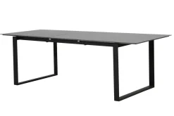 Discount Alexander Ausziehtisch, mattgrau, Alu, 206/266x100x74 cm, ausziehbare Tischplatte Gartentische