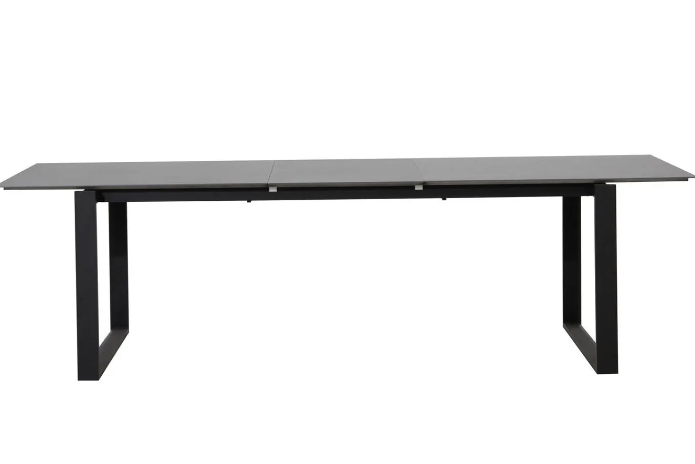 Discount Alexander Ausziehtisch, mattgrau, Alu, 206/266x100x74 cm, ausziehbare Tischplatte Gartentische