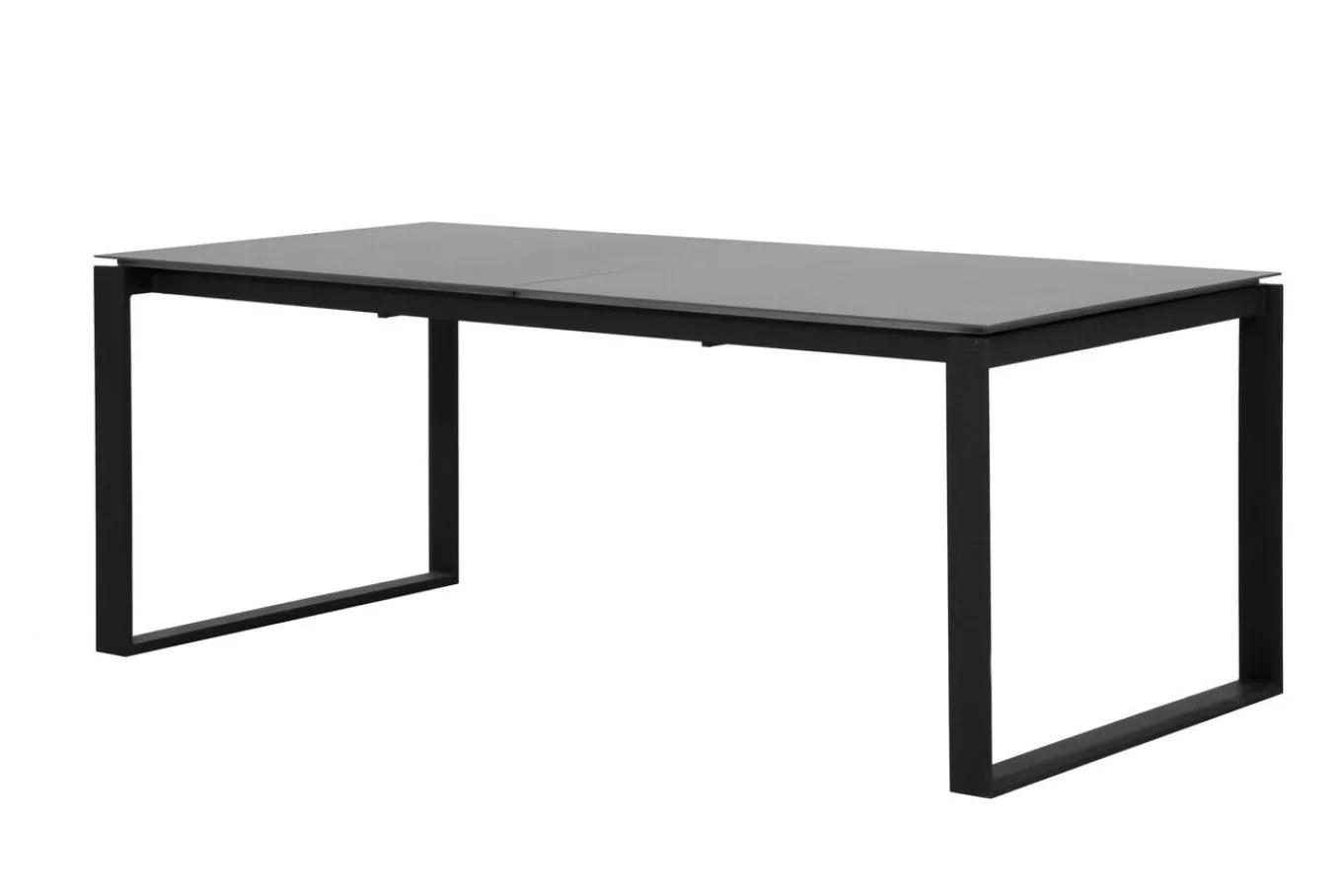 Discount Alexander Ausziehtisch, mattgrau, Alu, 206/266x100x74 cm, ausziehbare Tischplatte Gartentische