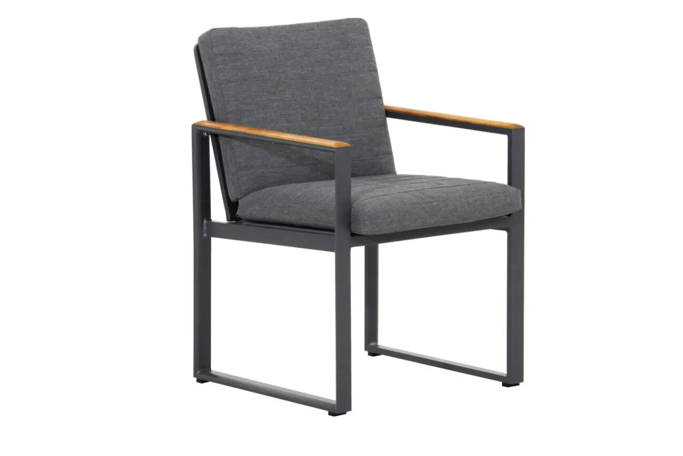 Sale Alexander Garten-Essgruppe, mattgrau, Alu/Teak, Ausziehtisch 206/266x100cm, 4 Stühle, 3er Bank, inkl. Polster Garten-Essgruppen