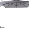 Discount Almeria Gartenmöbel-Set Lounge inkl. Ampelschirm, anthrazit/grau, Alu/Glas, 400 x 300 cm, pulverbeschichtet, UV-Schutz, witterungsbeständig Garten-Essgruppen|Aluminium-Gartenmöbel