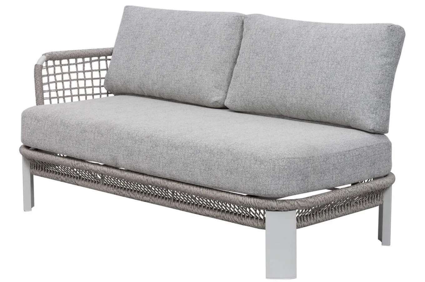 Hot Altea Gartenlounge für 5 Personen, grau, Alu/Rope/Polyester, inkl. Tisch Gartenlounge|Rope-Gartenmöbel
