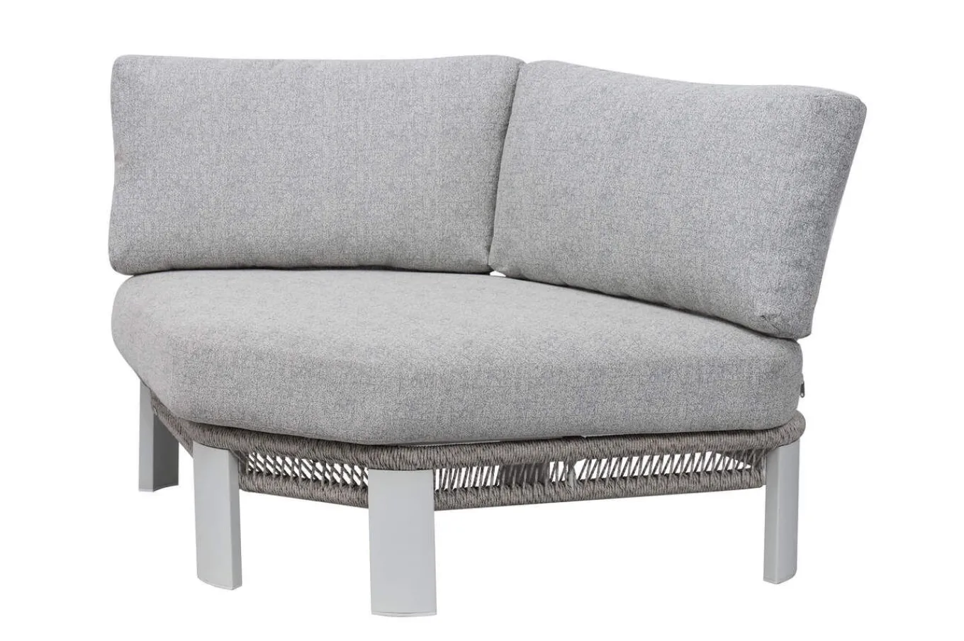 Hot Altea Gartenlounge für 5 Personen, grau, Alu/Rope/Polyester, inkl. Tisch Gartenlounge|Rope-Gartenmöbel
