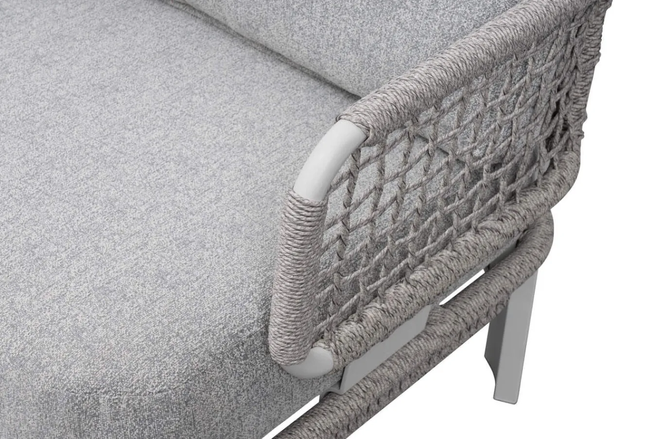 Hot Altea Gartenlounge für 5 Personen, grau, Alu/Rope/Polyester, inkl. Tisch Gartenlounge|Rope-Gartenmöbel