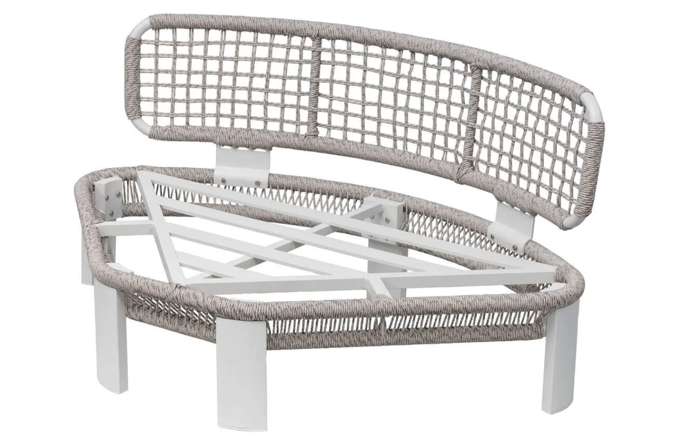 Hot Altea Gartenlounge für 5 Personen, grau, Alu/Rope/Polyester, inkl. Tisch Gartenlounge|Rope-Gartenmöbel