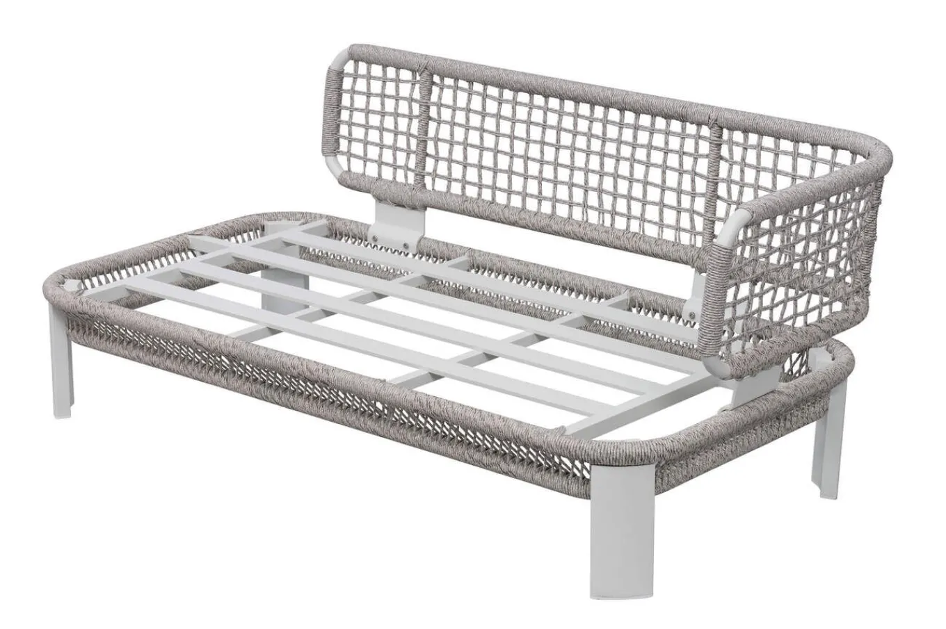 Hot Altea Gartenlounge für 5 Personen, grau, Alu/Rope/Polyester, inkl. Tisch Gartenlounge|Rope-Gartenmöbel