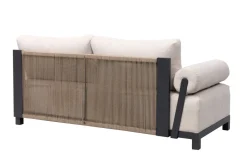 Hot Altea Gartenlounge für 5-6 Personen, beige-weiß, Aluminium/Polyesterbezug, wetterfest und pflegeleicht Gartenlounge