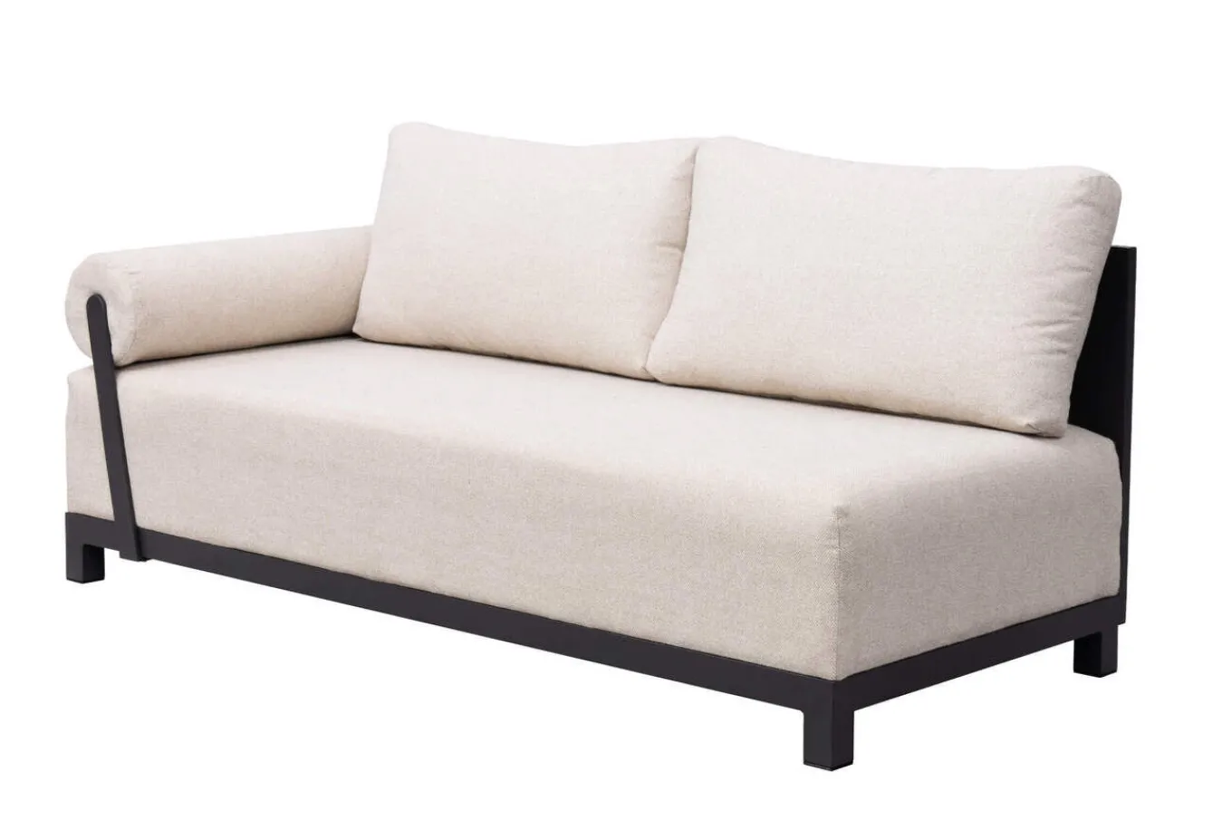 Hot Altea Gartenlounge für 5-6 Personen, beige-weiß, Aluminium/Polyesterbezug, wetterfest und pflegeleicht Gartenlounge