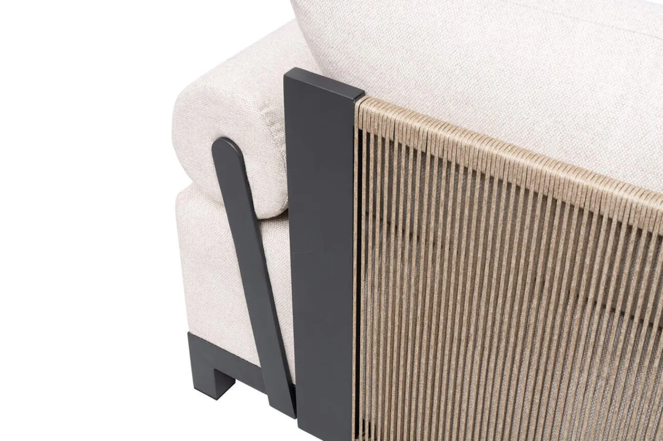 Hot Altea Gartenlounge für 5-6 Personen, beige-weiß, Aluminium/Polyesterbezug, wetterfest und pflegeleicht Gartenlounge