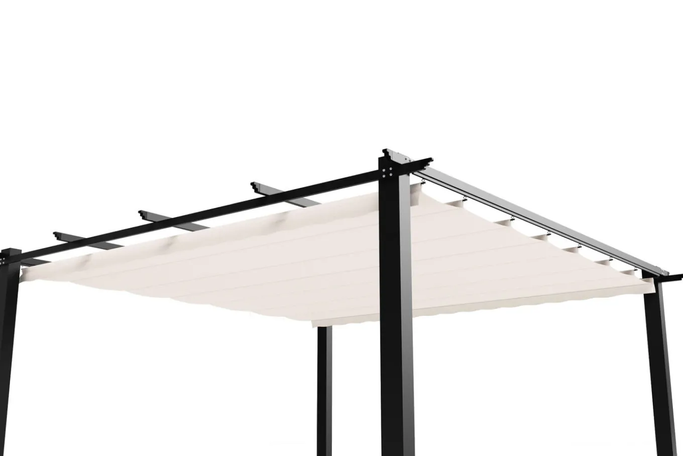 Outlet Antalya Ersatzdach für Pergola, creme, Polyester mit PA-Beschichtung und UV30+, passend für Pergola 4x4 m Sonnenschutz Zubehör