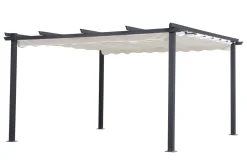 Outlet Antalya Ersatzdach für Pergola, creme, Polyester mit PA-Beschichtung und UV30+, passend für Pergola 4x4 m Sonnenschutz Zubehör