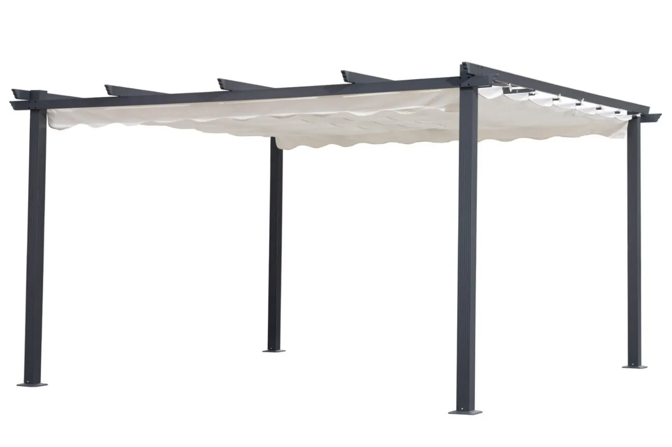 Outlet Antalya Ersatzdach für Pergola, creme, Polyester mit PA-Beschichtung und UV30+, passend für Pergola 4x4 m Sonnenschutz Zubehör
