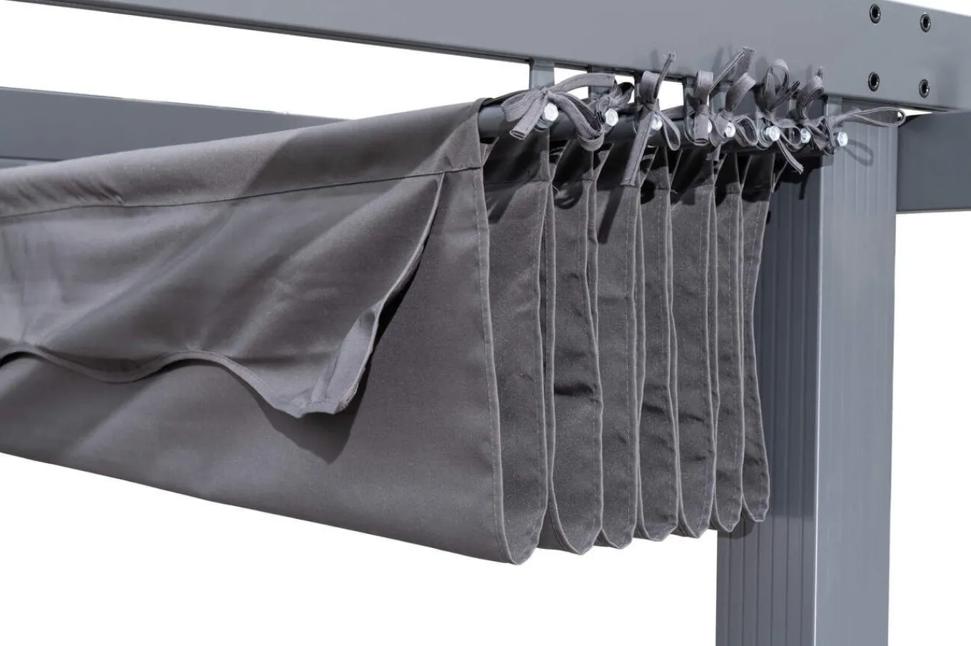 Clearance Antalya Ersatzdach für Pergola 4x4 m, anthrazit, Polyester, PA-beschichtet, UV30+, wasserabweisend Sonnenschutz Zubehör