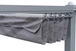 Hot Antalya Ersatzdach für Pergola, anthrazit, Polyester mit PA-Beschichtung, UV30+, passend für Pergola 3x3 m Sonnenschutz Zubehör