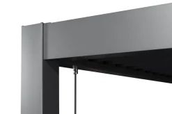 Hot Antalya Lamellenpergola, schwarz, Alu pulverbeschichtet, 3 x 4 m, witterungsbeständig, verstellbares Lamellendach Pergola