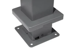 Sale Antalya Lamellenpergola, schwarz, Alu pulverbeschichtet, 3 x 3 m, wetterfest, Lamellendach verstellbar Pergola