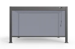 Outlet Antalya Seitenrollo, schwarz, Aluminium und Textilene, 4 x 2,3 m, UV- und witterungsbeständig Sonnenschutz Zubehör