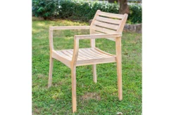 Hot Armlehnensessel, stapelbar, Akazie FSC®-zertifiziert, 60x55x84cm Gartenstühle & Gartensessel