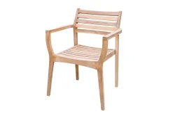 Hot Armlehnensessel, stapelbar, Akazie FSC®-zertifiziert, 60x55x84cm Gartenstühle & Gartensessel