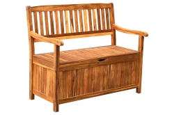 Hot Aufbewahrungsbank, Akazie, 107 x 59 x 90 cm, inkl. Zinkbeschlägen, FSC®-zertifiziertes Produkt Akazien-Gartenmöbel|Gartenbänke & Gartensofas