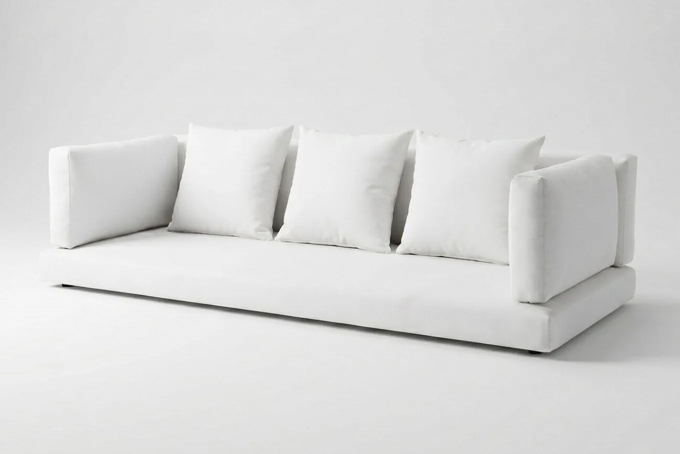 New Auflagenset, 7-teilig, weiß, für Dreisitzer-Sofa 2392-1 / 15734-1 Sitzkissen