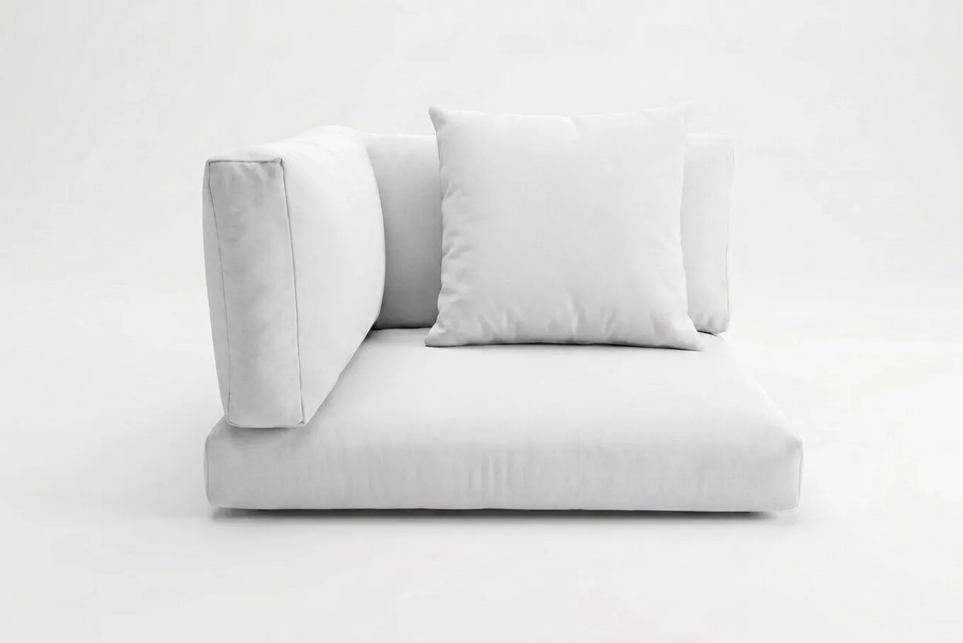 Best Auflagenset, 4-teilig, weiß, für Eckelement 2392-6 / 15734-6 Sitzkissen