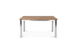 Clearance Ausziehtisch, Edelstahl/recyceltes Teak, 200/260x100cm, rustikal gebürstet, FSC®-zertifiziertes Produkt Gartentische
