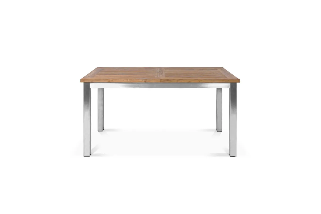 Clearance Ausziehtisch, Edelstahl/recyceltes Teak, 200/260x100cm, rustikal gebürstet, FSC®-zertifiziertes Produkt Gartentische