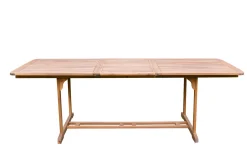 Outlet Ausziehtisch, natur, Akazie, 180/240 x 100 cm, Ausziehfunktion Gartentische|Akazien-Gartenmöbel