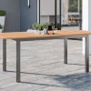 Hot Ausziehtisch, Teak/Edelstahl, Plattenstärke 20mm, 150/200x90cm Gartentische|Edelstahl-Gartenmöbel