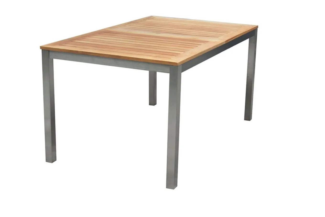 Hot Ausziehtisch, Teak/Edelstahl, Plattenstärke 20mm, 150/200x90cm Gartentische|Edelstahl-Gartenmöbel