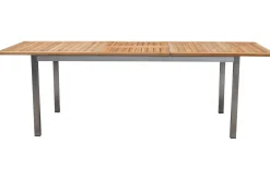 Online Ausziehtisch, Teakholz/Edelstahl, Plattenstärke 25mm, 180/240x100cm, FSC®-zertifiziertes Produkt Gartentische