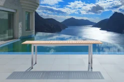 Online Ausziehtisch, Teakholz/Edelstahl, Plattenstärke 25mm, 180/240x100cm, FSC®-zertifiziertes Produkt Gartentische