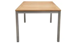 Online Ausziehtisch, Teakholz/Edelstahl, Plattenstärke 25mm, 180/240x100cm, FSC®-zertifiziertes Produkt Gartentische