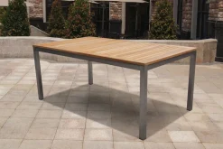 Online Ausziehtisch, Teakholz/Edelstahl, Plattenstärke 25mm, 180/240x100cm, FSC®-zertifiziertes Produkt Gartentische