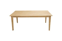 Best Bali Garten-Essgruppe mit 6 Dining Sesseln, schwarz/weiß/natur, Akazie/Polyrattan, Tisch 180 x 90 cm, FSC®-zertifiziert Garten-Essgruppen