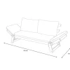 Online Bali Lounge/Liege, creme/natur, Akazie/Polyester, geölt, 198 x 68 x 78 cm, verstellbar, inkl. Kissen, FSC®-zertifiziertes Produkt Akazien-Gartenmöbel|Gartenliegen