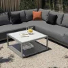 Clearance Beau Gartenlounge für 5-6 Personen, grau, Aluminium/Polyester, inkl. Kaffeetisch Gartenlounge|Aluminium-Gartenmöbel