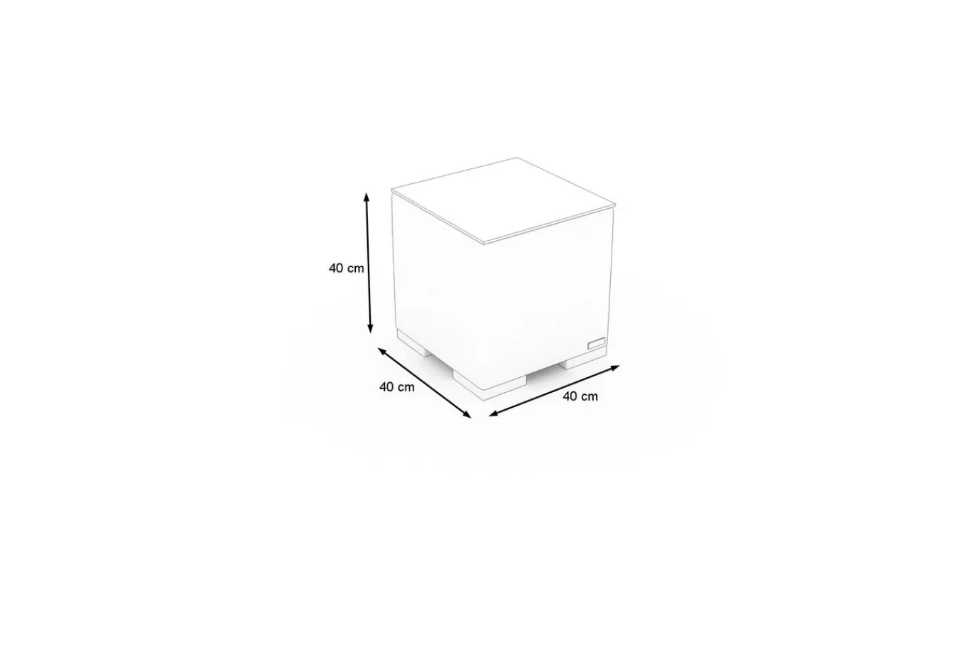 New Beistelltisch, desert-beige, Polyrattan/Aluminium, 40 x 40 x 41 cm, robust, mit Fußkappen, montierte Anlieferung Gartentische|Aluminium-Gartenmöbel